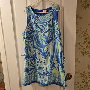 Lilly Pulitzer Donna Romper, Palm Passage print